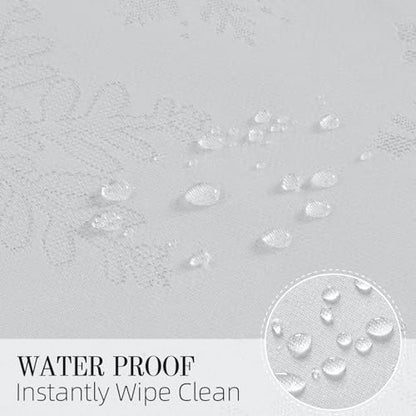 Cloth Napkins Set of 8–Square Jacquard sparkling metallic snowflake Fabric Polyester Washable Reusable Cloth Napkins for Kitchen Dinner Dining Restaurant Wedding Table(White Silver/17x17 Inch) - color: White Silver