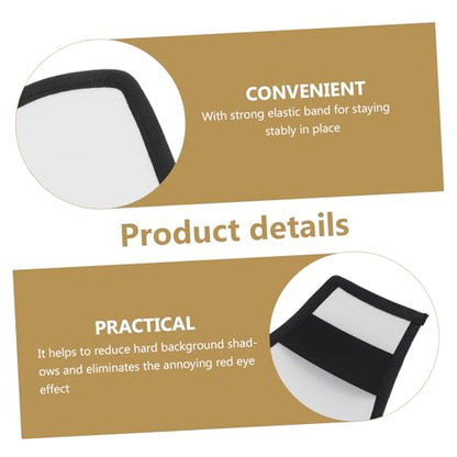 TEHAUX Universal Two Sides Flash Diffuser Softbox Reflector 7.87X7.28 Inch with Elastic Band Compatible with Speedlight 430Ex Ii 580Ex 600Ex Yn568Ex Yn565Ex Yn560 Ii Photography Light Modifier