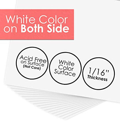 Golden State Art, 8x10 Backing Board Only, 4-Ply Thick 100 Single Backer Boards for Frame, Photo, Print - color: 100 Pack, size: 8x10