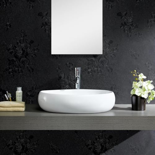 Erfoni Black Peel and Stick Wallpaper Black Floral Embossed Contact Paper 17.7inch×196.8inch Removable Textured Flower Wallpaper Self Adhesive Thicken Bedroom Countertops Cabinets Contact Paper - color: Black, size: 17.7" x 197"