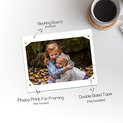 Golden State Art, 8x10 Backing Board Only, 4-Ply Thick 50 Single Backer Boards for Frame, Photo, Print - color: 50 Pack, size: 8x10