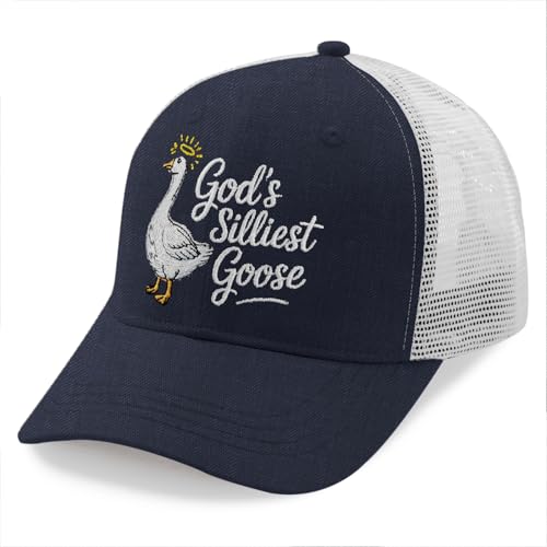 INVULNERABLE Funny Trucker Hat Embroidered Hat Baseball Cap Hats Men Funny Hats Women - color: Goose#1