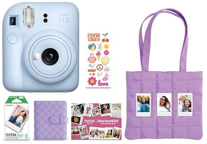 FUJIFILM Instax Mini 12 Holiday Bundle 2025 - Pastel Blue - color: Pastel Blue