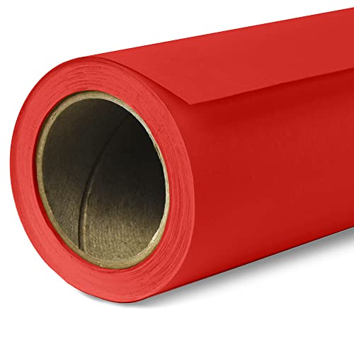 Savage Seamless Paper Photography Backdrop - Color #8 Primary Red, Size 26 Inches Wide x 36 Feet Long, Backdrop for Tabletop Product Photography and Crafting - Made in USA - size: 26 in x 36 ft