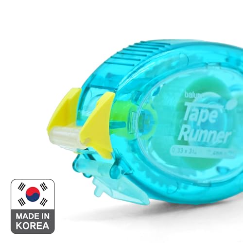 TAPE RUNNER Double Sided Dot 0.33" x 315" (Total 1,260") – 4 Pack Permanent Adhesive for Scrapbooking, Journaling, Card Making & Crafts – Photo Safe, Mess-Free, Made in Korea