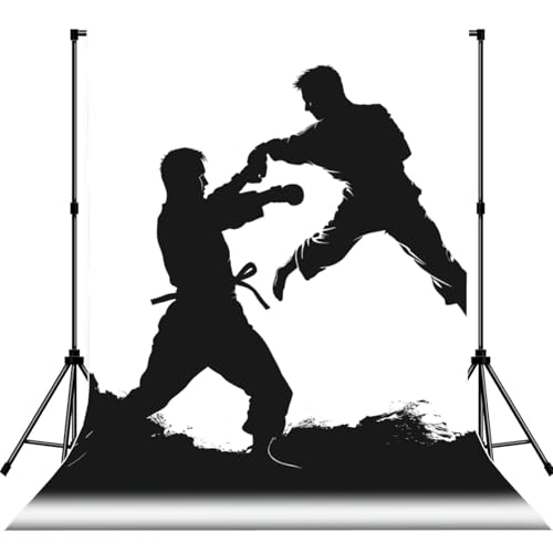 Kickboxing Backdrop Background for Photography 5x7ft Photobooth Professional Photo Backdrop Curtains Video Photography Studio Photo Backgrounds Banner Booth Background Screen Parties - color: Kickboxing