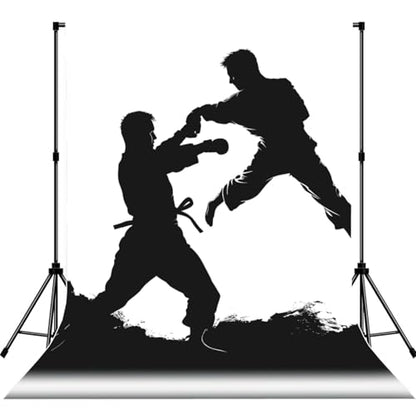 Kickboxing Backdrop Background for Photography 5x7ft Photobooth Professional Photo Backdrop Curtains Video Photography Studio Photo Backgrounds Banner Booth Background Screen Parties - color: Kickboxing