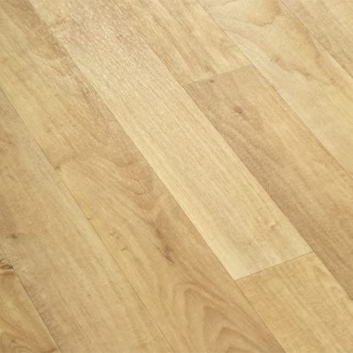 Mohawk Elite Sheet Vinyl Flooring in Bumble Oak | 8'6"W x 7'L Roll | Easy DIY Friendly Installation | Durable/Waterproof/Dent Resistant | (59.5 SQFT) - color: Bumble Oak, size: 8'6" W x 7' L