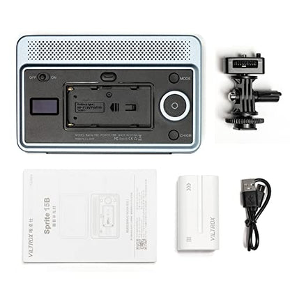 VILTROX 18W 2800K-6800K CRI 95+ On Camera LED Panel Video Light, 1800LUM Smartphone Control LED Key Light, Dimmable Photography Fill-in Lamp 10 Lighting Effects for Photography YouTube Tiktok - size: 18W CCT & Bluetooth