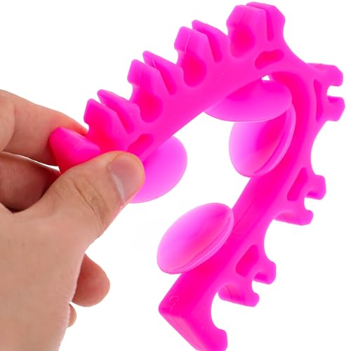 1Pcs Silicone Make up Brush Holder Cosmetic Brush Drying Rack Silicone Makeup Brush Storage Rack Bursh Display Stand with Suction Cup for Bursh and Pen