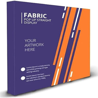 Custom Fabric Pop Up Straight Display, Trade Show Display Backdrop Booth, Hook and Loop Step and Repeat Backdrop for Trade Show Backdrops (Graphic Only, 10ftx8ft) - size: 10ftx8ft