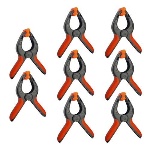 8pcs 4" Woodworking Fixing Tools Spring Clamp Photo Studio Background & Green Screen Fixing Clips for Model Making, Toggle Clamps Wood Fixing Tools Photo Studio Background Pipe Clamp