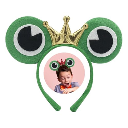 Crowns Hairbands For Photo Studio Halloween Eye-catching Props For Easter Adorkable Party Daily Wear - color: A Light Green Frog Y By
