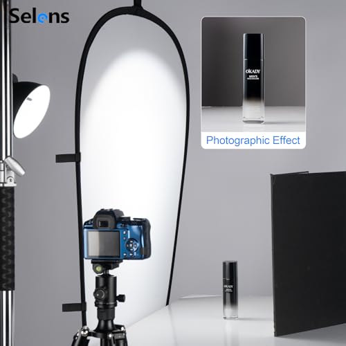 Selens 23.6x35.4in/60x90cm Oval Light Reflector Diffuser, Collapsible Soft Light Diffusion with Carrying Bag for Photo Studio Photography - size: 23x35inch/60x90cm with carrying bag