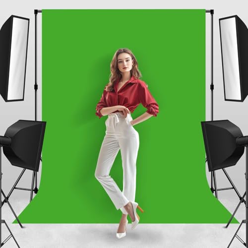 Photo Backdrop Green Background Professional 6x9ft Seamless Design to Eliminate Wrinkles Digital Accessories Photography Scene Background Children's Birthday Party - color: Green, size: 6x9ft