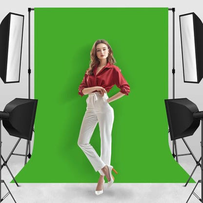 Photo Backdrop Green Background Professional 6x9ft Seamless Design to Eliminate Wrinkles Digital Accessories Photography Scene Background Children's Birthday Party - color: Green, size: 6x9ft