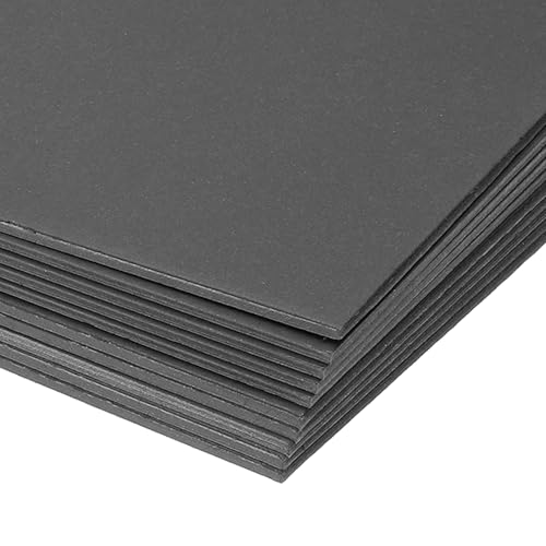PATIKIL 7x5x0.08" Chipboard Sheets, 20Pcs 80PT Thick Book Board Binders Board Sturdy Bookbinding Supplies for Book Binding Cover, Black - color: Black, size: 7x5x0.08"