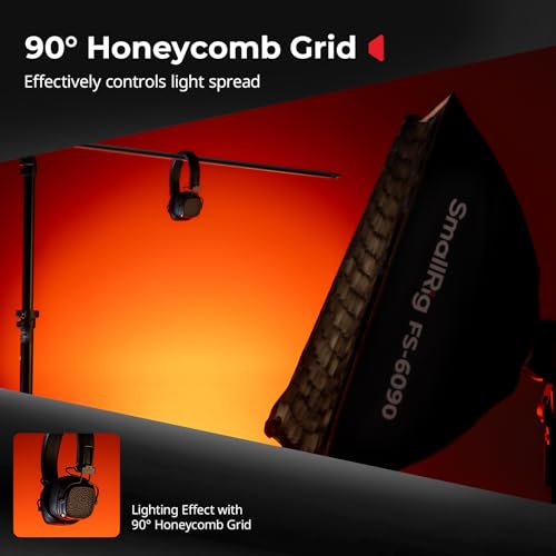 SMALLRIG 24'' x 35" Quick Release Softbox Bowens FS-6090 with Diffuser/Honeycomb Grid/Bag, Softbox Compatible with SmallRig RC 220 pro, for Bowens Mount COB Lights, for Godox for Neewer -5369 - size: 24"x35"