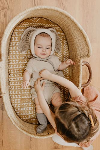 Mini Wander Swaddles for Newborns Muslin Swaddle Blankets - Breathable Soft Gender Neutral Receiving Blanket Baby Essentials | 47 x 47 Cotton - (Tapestry (Honey Gold) - color: Tapestry (Honey Gold)