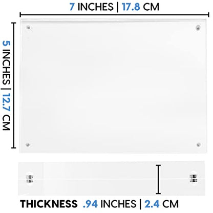 Mammoth 5x7 Magnetic Picture Frames - Frameless, Thick Design - Perfect for Portraits, Art Prints, and Memorable Events - size: 5x7 Frame