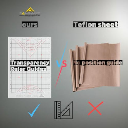 Translucent Paper T-Shirt Ruler Lines For Vinyl Alignment and Accurate Placement Full Shirt Reusable Accessories for Heat Press Sublimation Sewing and DTF