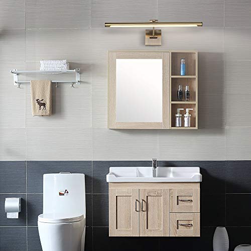 Joosenhouse Modern LED Picture Lights 24.4 inch, Antique Bronze Metal Artwork Display Lamp with Rotatable Sconces Lamp Head, 14W (70W Eqv.), Hardwired Connection, 3000K Warm White 840Lm… - color: Antique Bronze, size: Non-Dimmable 24.4" Long