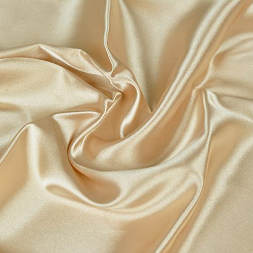 YOOCHEESE Photography Backdrop Product Photoshoot: Imitation Satin Nude Small Background Cloth - Silk Fabric Flat Lay Photo Shoot Props for Cosmetics Jewelry (75X100cm/2.5X3.3ft, Champagne) - color: Champagne