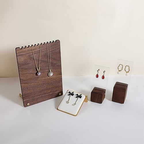 Velvet earring display stands for selling, White earring holder, Gold Jewelry studs organizer【White】 - color: White