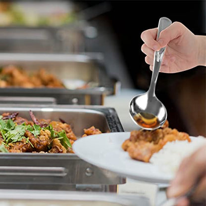 Plasticpro Disposable Plastic Silver Serving Utensils 6 Serving Forks & 6 Serving Spoons Durable Heavy Duty Premium Serving Utensils Silver 6 Sets - color: Silver