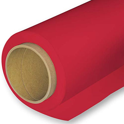 Seamless Photography Background Paper Roll, Red Photo Paper Backdrop for Photography, Video and Streaming (107''x36' Scarlet) - color: Scarlet, size: 107" x36'