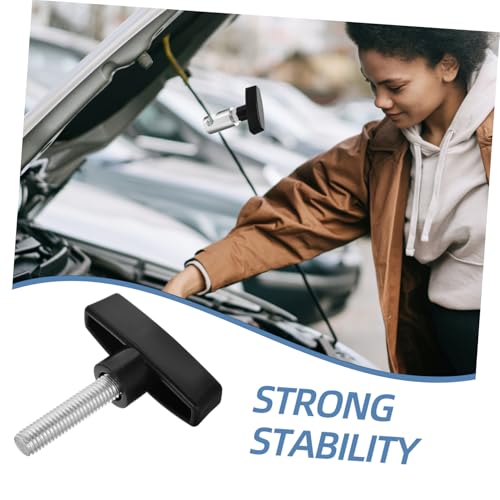 Luxshiny Car Hood Lift Support Clamp Adjustable Aluminum Strut Retainer Tool for Liftgate and Hood Non-Slip Prop Rod Holder for Easy Engine Access