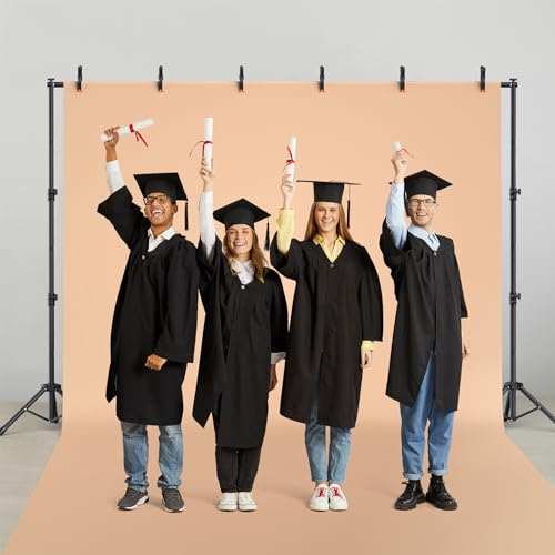 Backdrop Stand 10x7.5ft (WxH), Photo Back Drop Stand for Party, Heavy Duty Background Stand Kit with 6 Clamps and 2 Sandbags