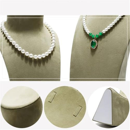 Jewelry Towers Pearl Necklace Jewelry Rack Display Props High-end Light Luxury Vertical Portrait Model Jewelry Display Stand Jewellery Stand Display(Green,Small) - color: Green, size: Small