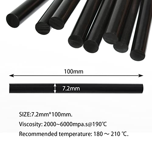 16 Pcs Keratin Gun Bond Glue Sticks Professional Hair Extension Glue Stick Hair Styling Tools (Black) - color: Black