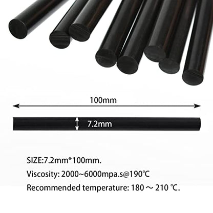 16 Pcs Keratin Gun Bond Glue Sticks Professional Hair Extension Glue Stick Hair Styling Tools (Black) - color: Black
