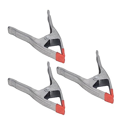 9 Inch Iron Galvanizing A Shape Spring Clamp 3PCS, Woodworking Clip for Fixing Tarpaulins, Lids, Photography Backgrounds