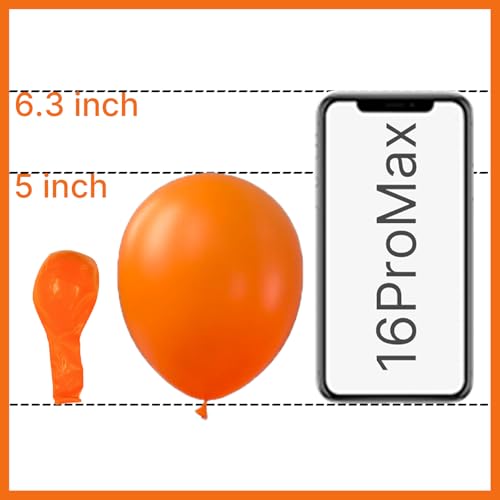 PartyWoo Orange Balloons 50 pcs 5 Inch Small Mini Fall Tangerine Autumn Latex Balloons for Thanksgiving Halloween Little Cutie Wedding Baby Shower Birthday Graduation Party Decorations Orange-Y9 - color: Orange-y9, size: 5 inch
