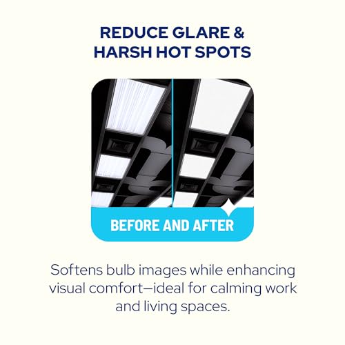 KASTLITE Frost Glaze Acrylic Lighting Panels | 23" x 47" x .080" Textured Frosted Plexiglass Diffuser Sheets | Flat Fluorescent Light Covers for Ceiling Lights & Overhead Fixtures | Rectangle, 4-Pack - size: 23" x 47"
