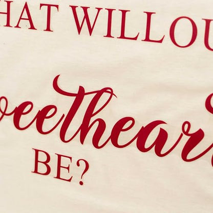What He or She Will Our Sweetheart Be Wall Decal - Valentine's Day Party Stickers Baby Christening Wall Decals Romantic Decorations Balloon Arch Backdrop Photo Props (Sweetheart Be Wall Decal)