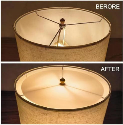 Lampshade Diffuser, 10" Diameter Round Diffuser Lamp Shade for Drum Style Lampshades Pendants Softening Light, DIY Light Fits 10.5-12" Openings, Frosted White Acrylic - size: 10 Inch