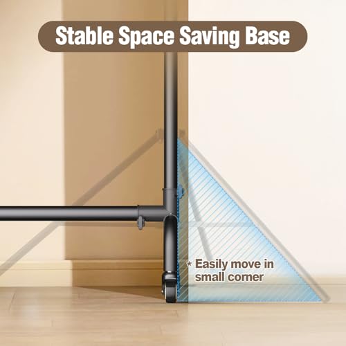 EMART Rolling Backdrop Stand with Wheels - 10 x7.5 ft (WxH) Adjustable - Moveable Photo Banner Background Holder Photography Frame Kit Adjustable for Parties Decoration Photoshoot