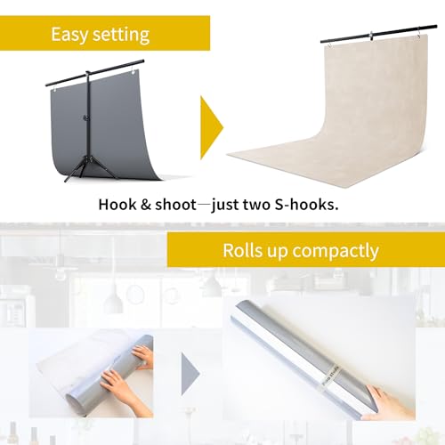 Pino Studio Photography Background Sheet - Kimono Sakura Gold(with Stand) - color: KIMONO Sakura Gold(with Stand)
