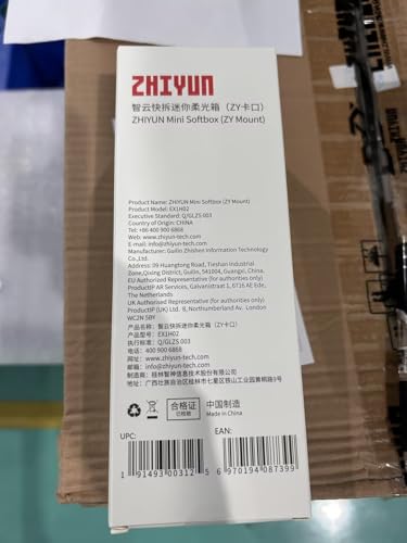 ZHIYUN Mini Octagonal Softbox ZY Mount [Official] Quick Folding Quick Set Up with Diffusers/Honeycomb Grid Compatible with X100 X60 Serise CX100 G60 CX50 Soft Light Video Recording Portraits Shooting - style: Mini Octagonal Softbox