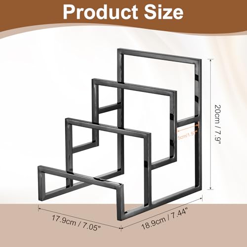 uxcell Black Clutch Purse Display Stand 3 Layer Wallet Display Rack Clutch Handbag Holder Purse Closet Organizer Display for Home Retail Store Supplies - color: Black