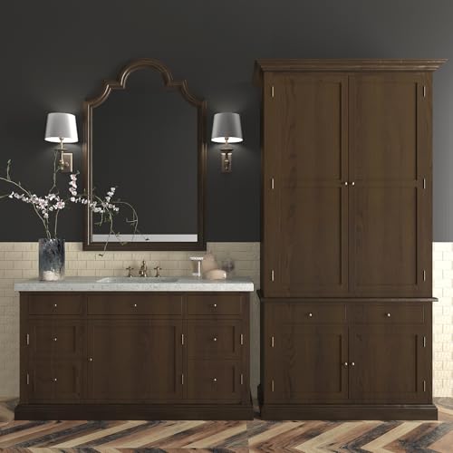 15.7"x354" Thickened Wood Contact Paper Peel and Stick Waterproof Self Adhesive Wallpaper Brown Textured Wallpaper Wood Grain Contact Paper Desk Countertop Vinyl Wrap for Cabinet Table Drawer Shelf RV - color: Dark Brown, size: 15.7" x 354"