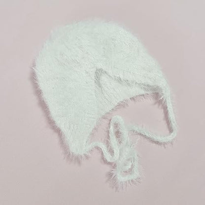 2Pcs Newborn Photography Props Boy Photo Posing Outfits Baby Photoshoots Girl Crochet Bear Hat Romper - color: White B