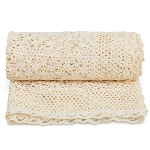 Tegeme Boho Throw Blanket 50"x60" Vintage 100% Handmade Crochet Cotton Throw Blankets, Lightweight Lace Knit for Couch, Bed Decor, Boho Photo Prop, Valentines Gifts for Women