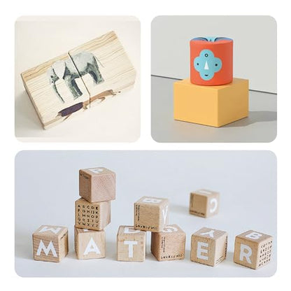 50Pcs 0.78inch Unfinished Natural Wooden Cubes, Square Craft Wood Blocks for DIY Projects, Blank Wood Squares for Art, Building, Personalized Crafts, Wedding Decor, and Creative Displays - size: 2cm