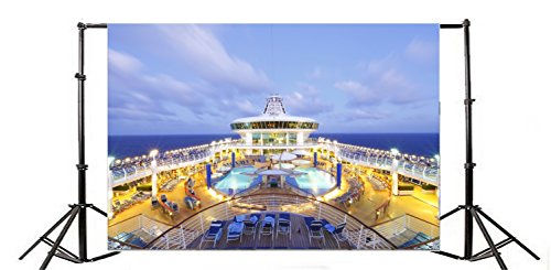 Yeele 7x5ft Luxury Cruise Backdrop for Photography Sea Vacation Background Ship Deck Holiday Travel Adult Photo Booth Shoot Vinyl Studio Props