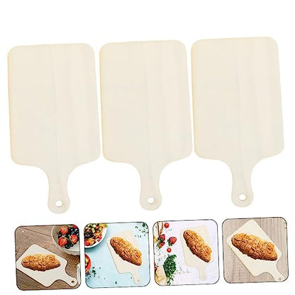 LIOOBO 3pcs Wooden Bread Trays Cutting Board Containers Decorative Tray Fruit Serving Photography Prop